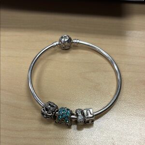 Elegant Silver Charm Bracelet